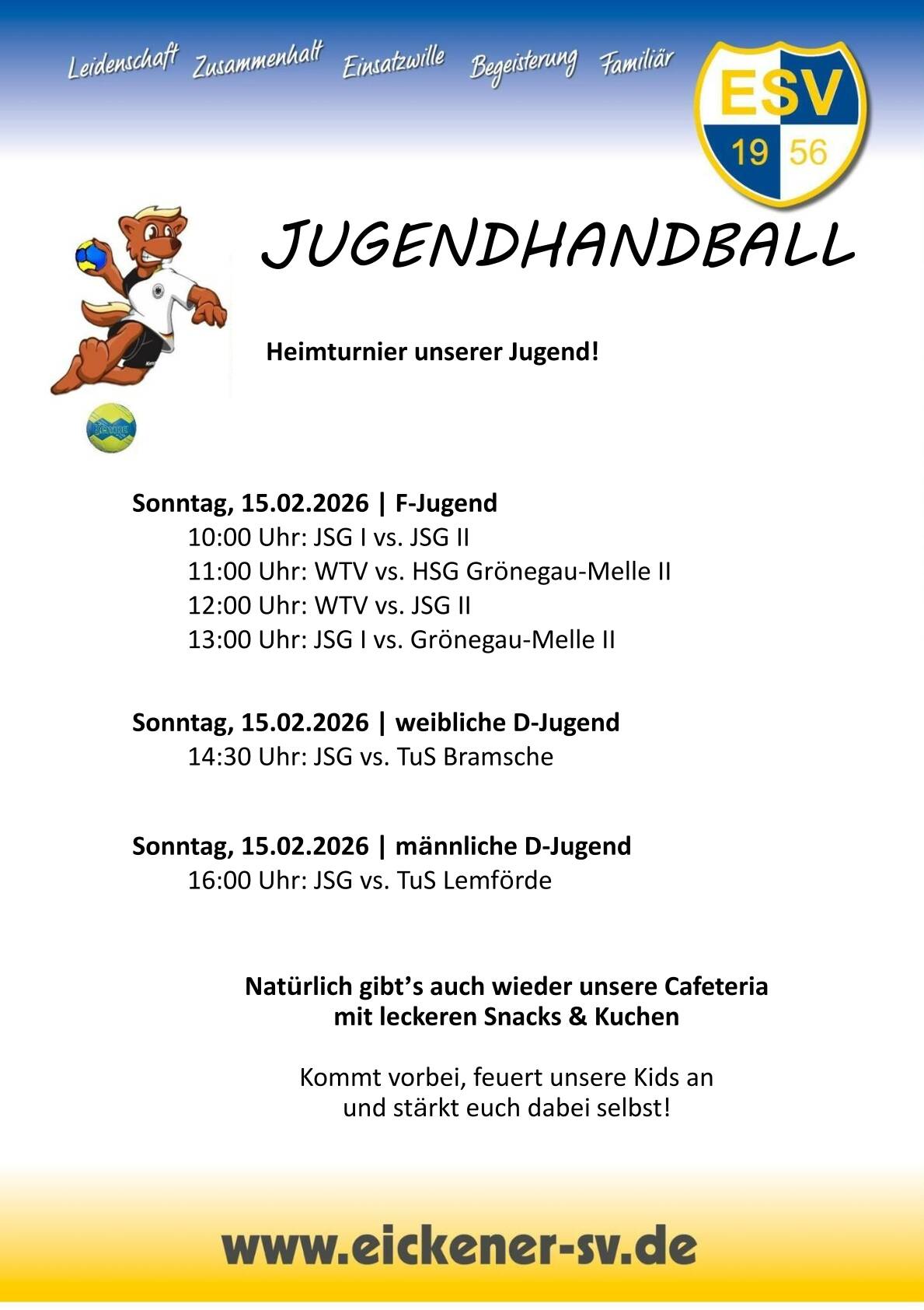 ESV JSG Turnier Wochenende 15.02.2026