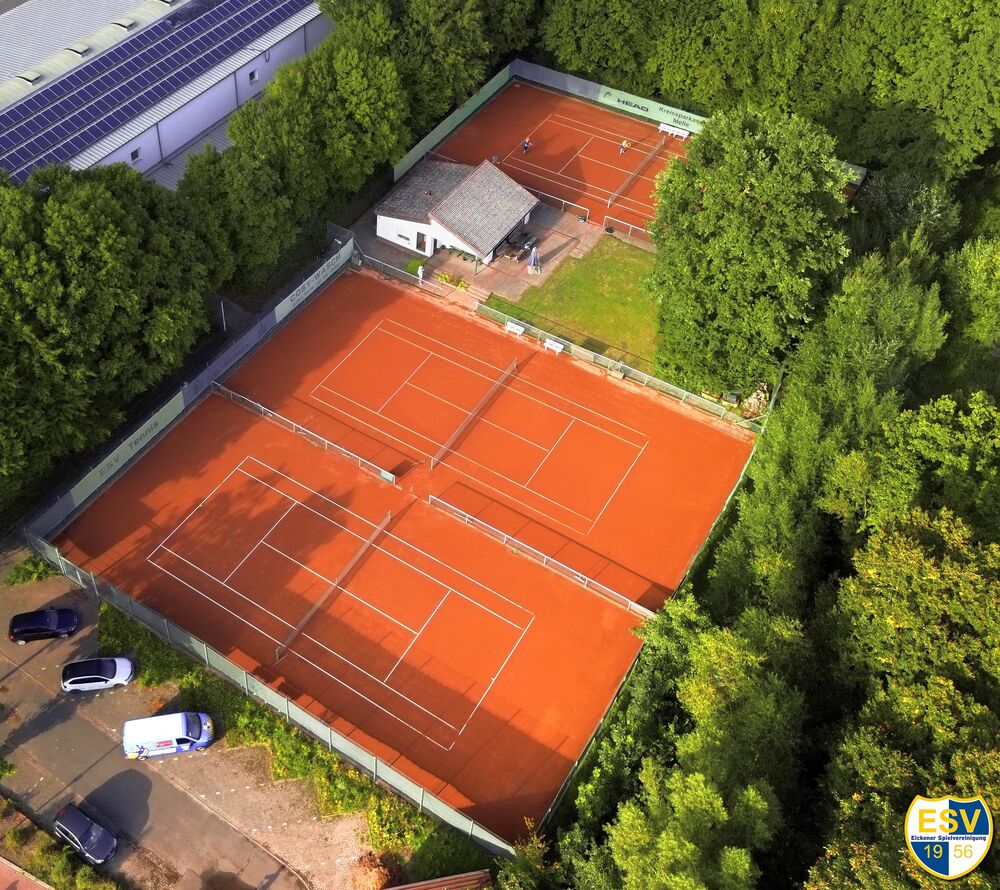 Eickener SV Tennisanlage in Melle-Eicken-Bruche mit drei Sandplätze